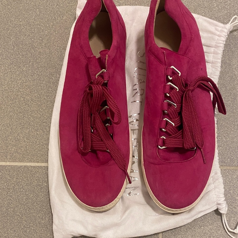 Stuart Weitzman Women's Fuchsia Sneakers